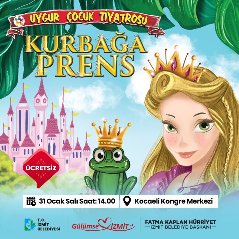 UYGUR ÇOCUK TİYATROSU ‘KURBAĞA PRENS’ İLE İZMİT’E GELİYOR