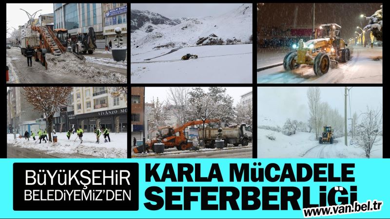 BÜYÜKŞEHİR BELEDİYEMİZDEN KARLA MÜCADELE SEFERBERLİĞİ