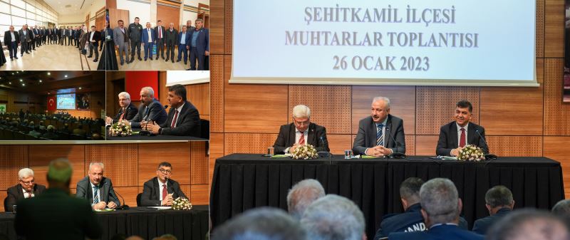 FADILOĞLU İLE DURAN, MUHTARLARLA BİR ARAYA GELDİ