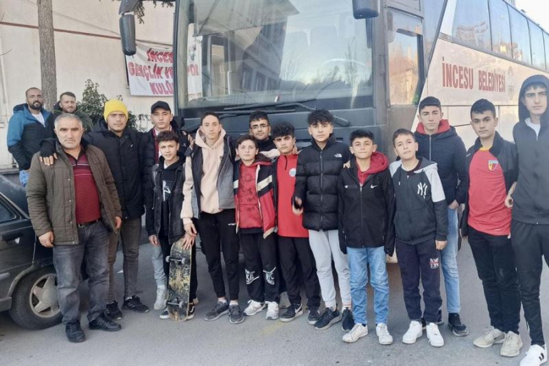 Kayserisporumuzun sahasında oynayacağı Karagümrük maçına İncemuzun Gençlerinden tam destek.