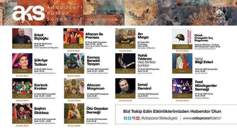 AKS OCAK TAKVİMİ AÇIKLANDI