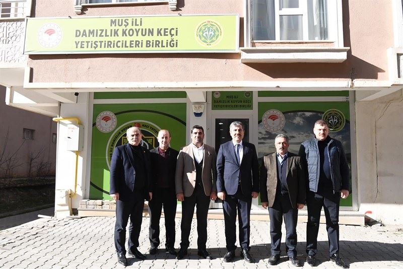 Muş Damızlık Koyun Keçi Yetiştiricileri Birliğini ziyaret ettik