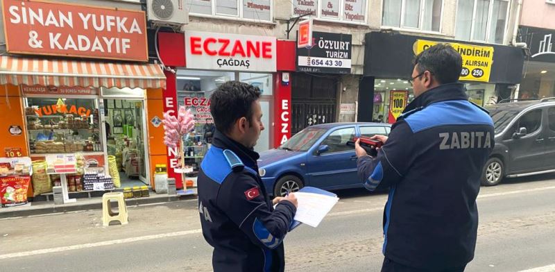 Zabıta Ekiplerinden İlan ve Reklam Vergisi Denetimi