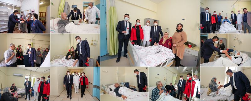 BAŞKAN FADILOĞLU’NDAN HASTALARA MORAL ZİYARETİ