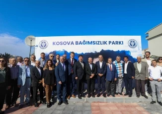 Buca’da Kosova Bağımsızlık Parkı’na görkemli açılış