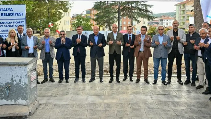ATSO ELMALI EĞİTİM VE SAĞLIK MERKEZİ’NİN TEMELİ ATILDI