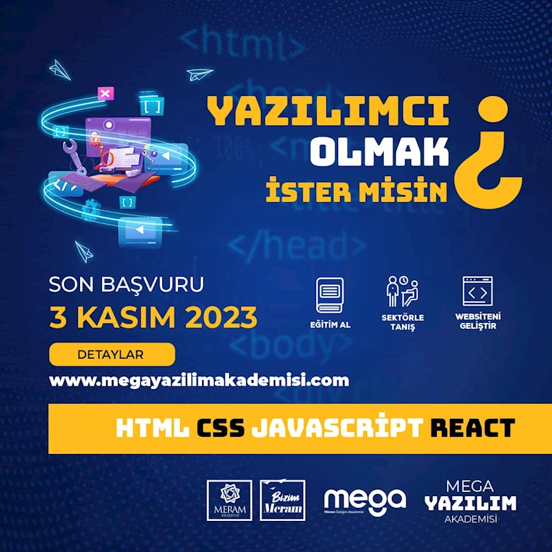 MEGA YAZILIM AKADEMİSİ BAŞLIYOR!