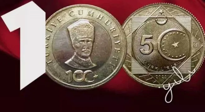 100. YILA ÖZEL MADENİ PARA BASILDI