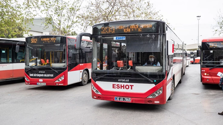 Bayraklı TOKİ bölgesine 4 hatta toplam 21 otobüs hizmet veriyor