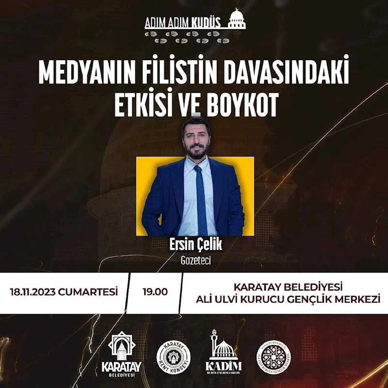 KENT KONSEYİ KADİM KUDÜS ÇALIŞMA GRUBU’NDAN “MEDYANIN FİLİSTİN DAVASINDAKİ ETKİSİ VE BOYKOT” PROGRAMI