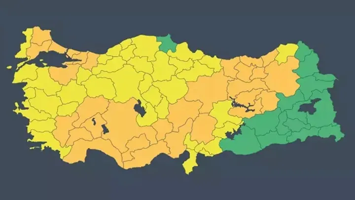 ANTALYA DAHİL 66 İLDE KUVVETLİ YAĞIŞ VE FIRTINA UYARI