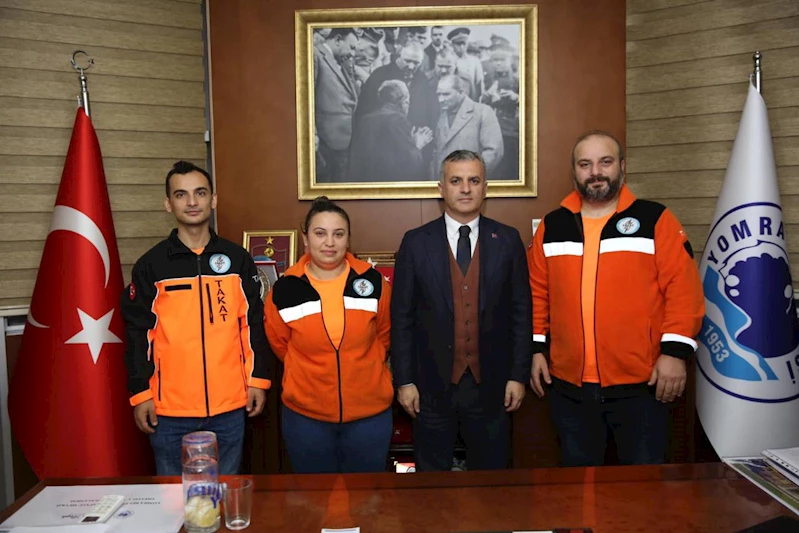 TRABZON AFET GÖNÜLLÜLERİ DERNEĞİNDEN BELEDİYE BAŞKANIMIZA MAKAMINDA ZİYARET