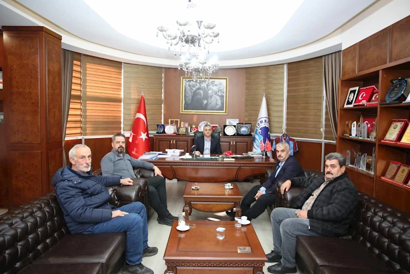 KIRATLI MAHALLESİ MERKEZ CAMİ YAPTIRMA VE YAŞATMA DERNEĞİNDEN BAŞKANIMIZI MAKAMINDA ZİYARET