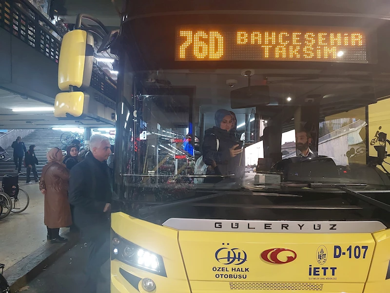 İETT YÖNETİCİLERİ SAHA DENETİMLERİNE DEVAM EDİYOR