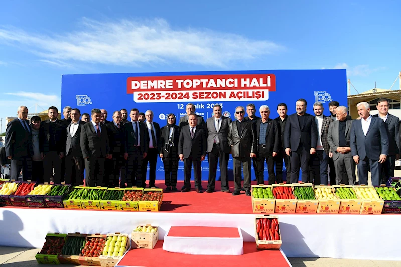 2023-2024 yılı Demre Yaş Sebze-Meyve Toptancı Hali’mizin Yeni Sezon Açılış Töreni