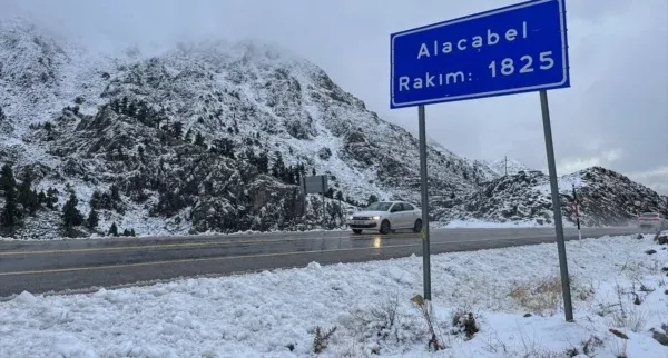 ANTALYA SINIRINDA KAR VAR