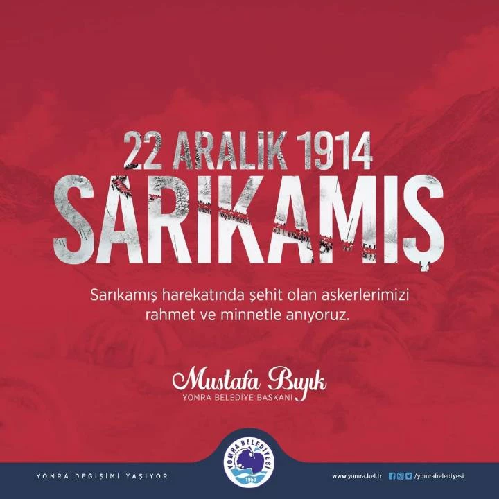 SARIKAMIŞ HAREKATI 109.YIL DÖNÜMÜ