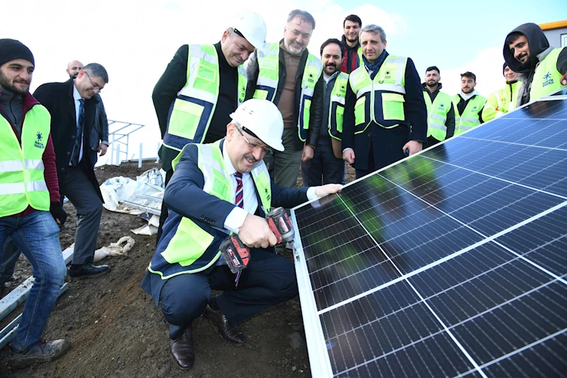 GES panellerinin montajı tamamlandı