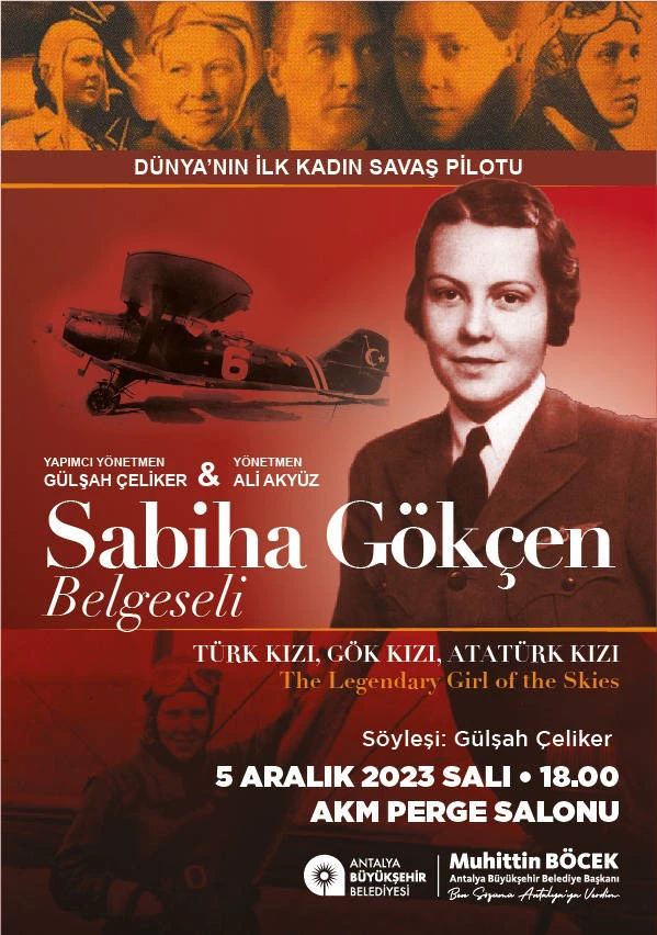 Sabiha Gökçen Belgeseli  Antalyalılarla buluşuyor