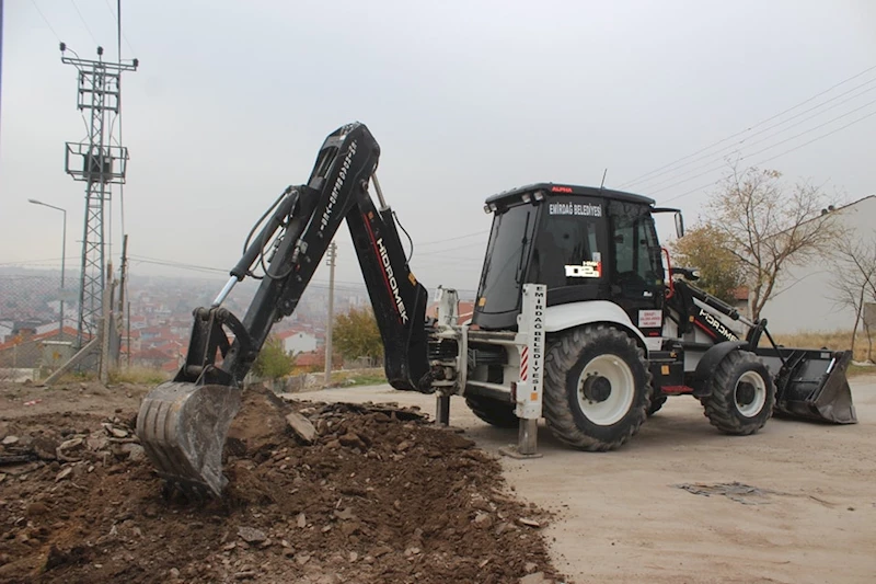 İncili Mahallesi Kocatepe Caddesi’nde Yol Yapım Çalışmaları