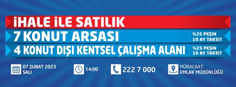 KOCASİNAN’DAN YÜZDE 25 PEŞİN, 10 AY TAKSİTLİ YILIN İLK BÜYÜK FIRSATI