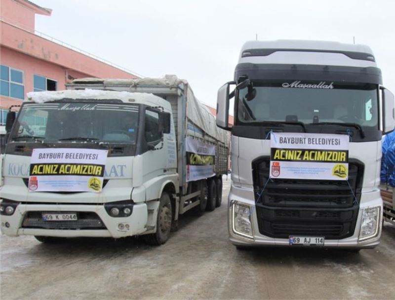 BELEDİYEMİZ DEPREM BÖLGESİNE 45. KAMYONU GÖNDERDİ