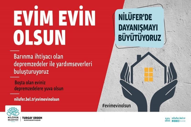 Nilüfer’den “Evim Evin Olsun” kampanyası
