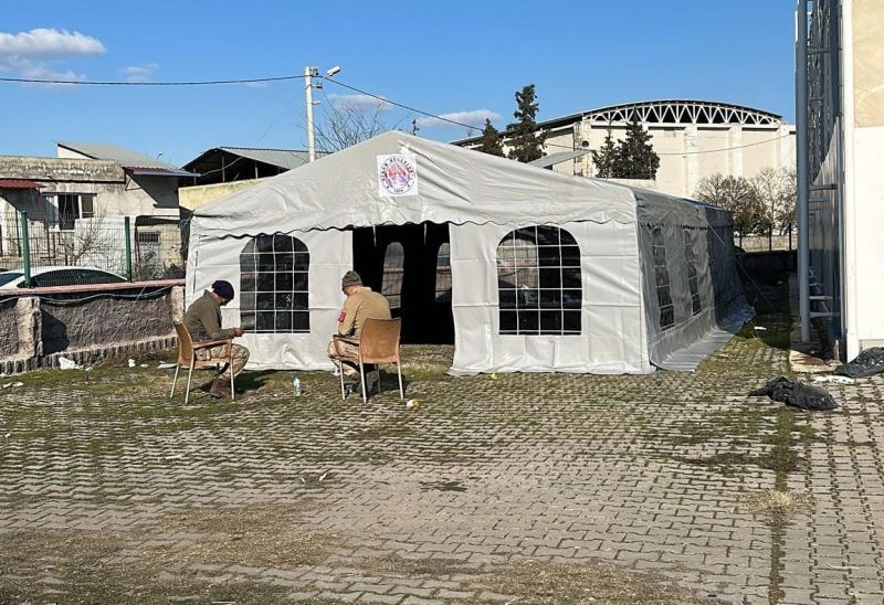 Çadırlarımız Kahramanmaraş’ta vatandaşlarımızın hizmetinde
