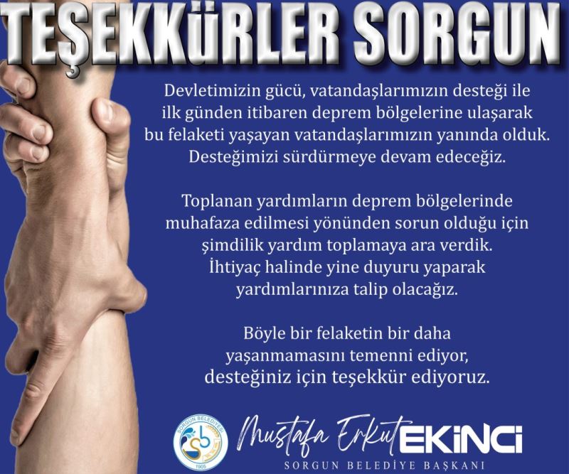 TEŞEKKÜRLER SORGUN