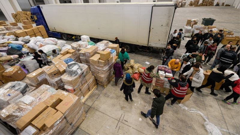 Afet bölgesi için destek 54 milyon lirayı aştı