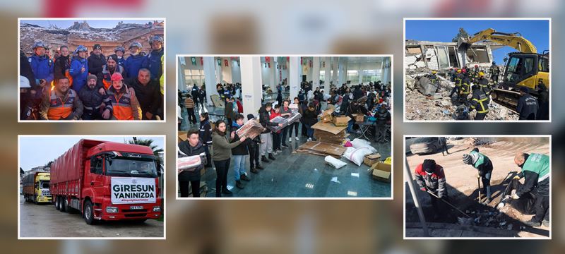 GİRESUN AFETİN YARALARINI SARMAK İÇİN SEFERBER OLDU