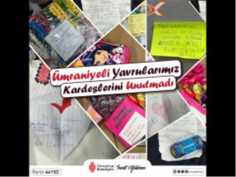ÜMRANİYELİ MİNİKLERDEN DEPREMZEDELERE DUYGU DOLU MESAJLAR