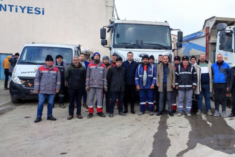 İncesu Belediyesi makine parkurundaki iş makinelerimiz ve 15 personelimiz ikinci defa Büyükşehir Belediyemiz koordinesinde enkaz kaldırma ve temizlik konusunda Hatay Serinyol ilçesine
