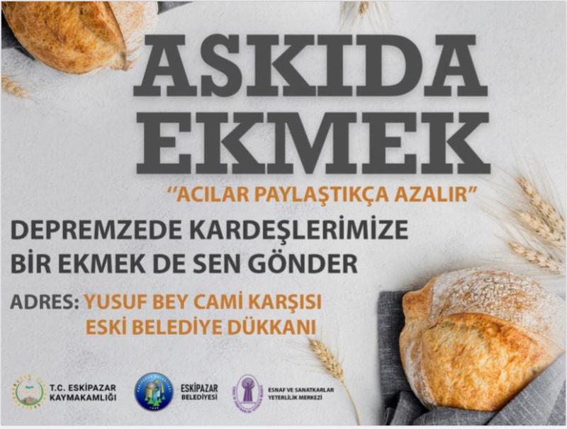 ASKIDA EKMEK KAMPANYASI BAŞLATIYORUZ