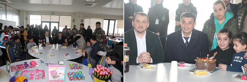 Depremzede Yaren’e doğum günü sürprizi