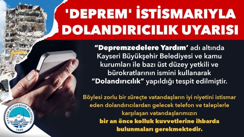 Kayseri Büyükşehir’den 