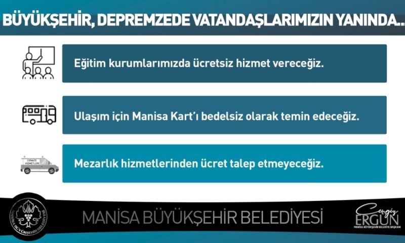 Manisa, Depremzedeleri Kucaklıyor