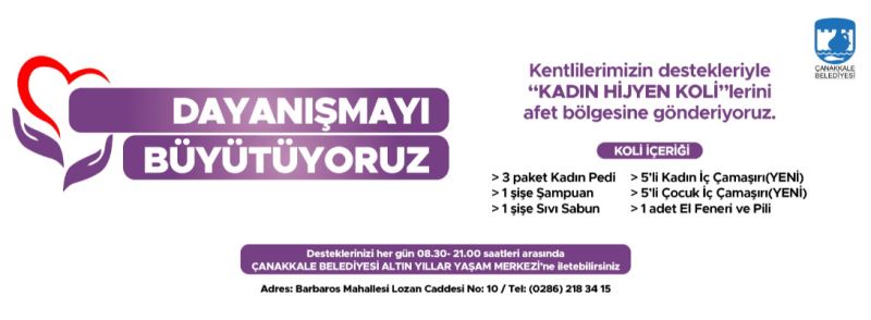 Dayanışmayı Büyütüyoruz