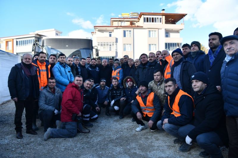 TBMM BAŞKANI ŞENTOP VE GRUP BAŞKANI YILMAZ ELBİSTAN’DA İNCELEMELERDE BULUNDU