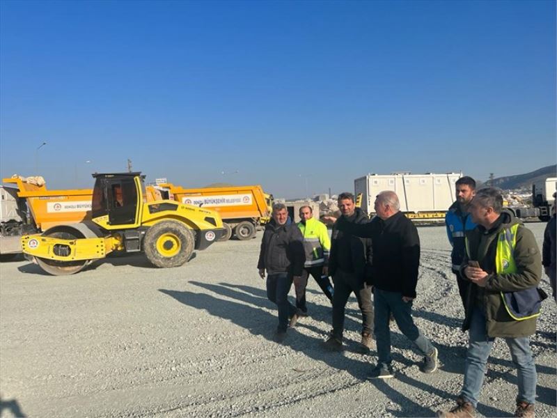 Denizli Büyükşehir, çadır kentlerin altyapısını hazırlıyor