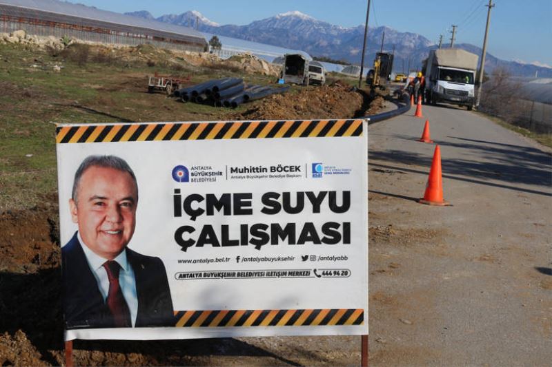 Serik Şatırlı Mahallesi’ne Yeni İçme Suyu Hattı