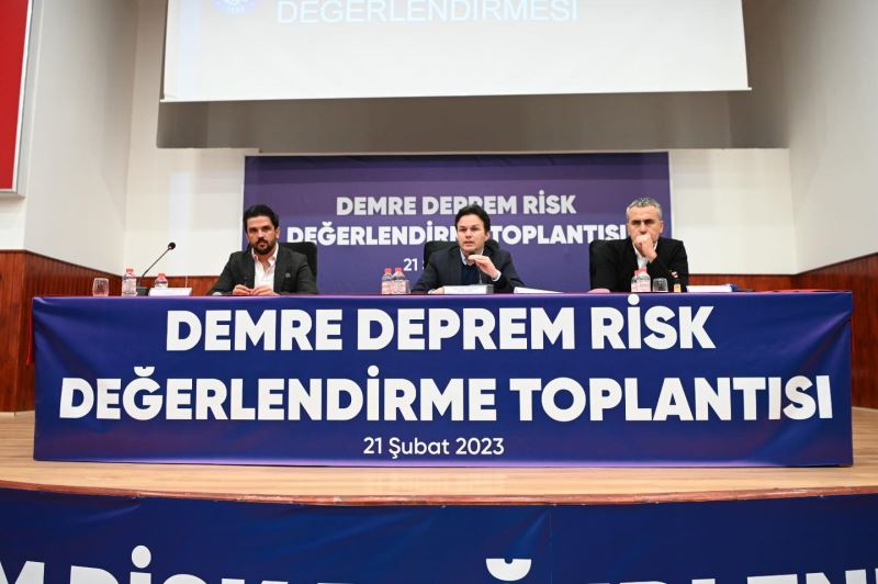 Deprem Risk Değerlendirme Toplantısı’nın ilkini gerçekleştirdik.