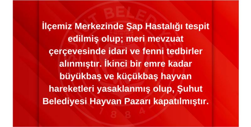 Canlı Hayvan Pazarlarının Kapatılması Hakkında