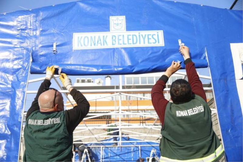 Konak’tan Kahramanmaraş’a Çadırkent Desteği
