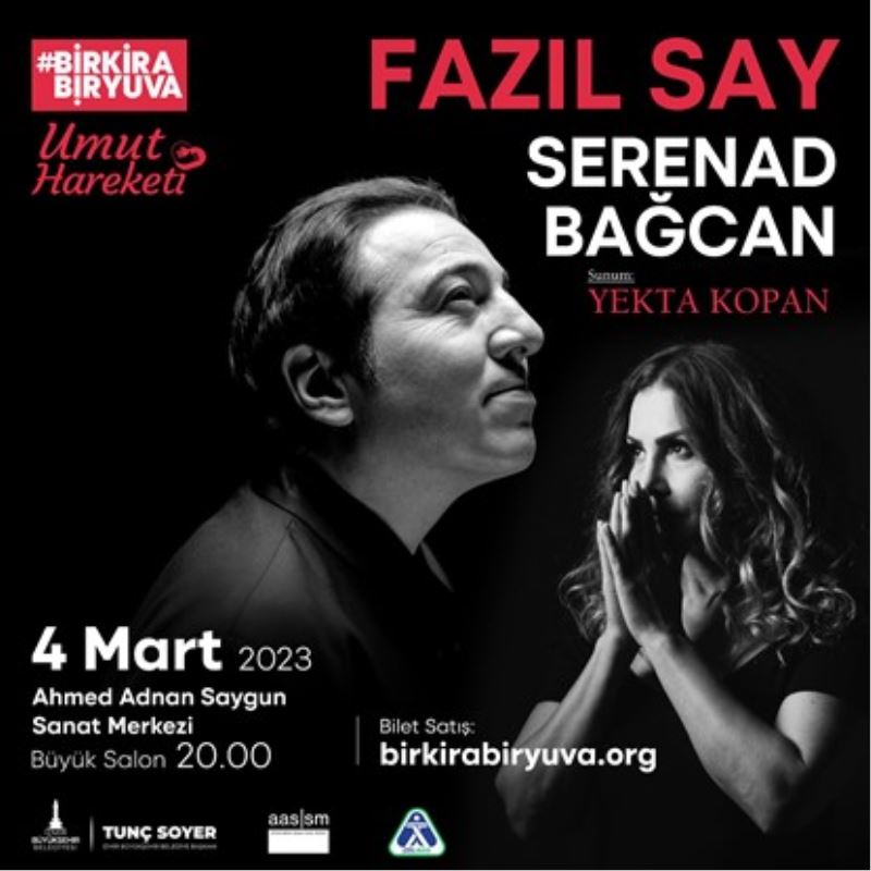Fazıl Say ve Serenad Bağcan depremzedeler için sahnede