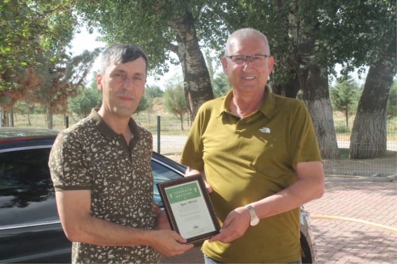 TEMA’dan Belediye Başkanımız Ayhan GÖNÜLLÜ’ye Teşekkür Mektubu