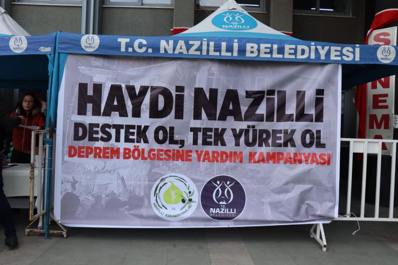 NAZİLLİ TEK YÜREK    Afet bölgesine Nazilli’den yardım eli