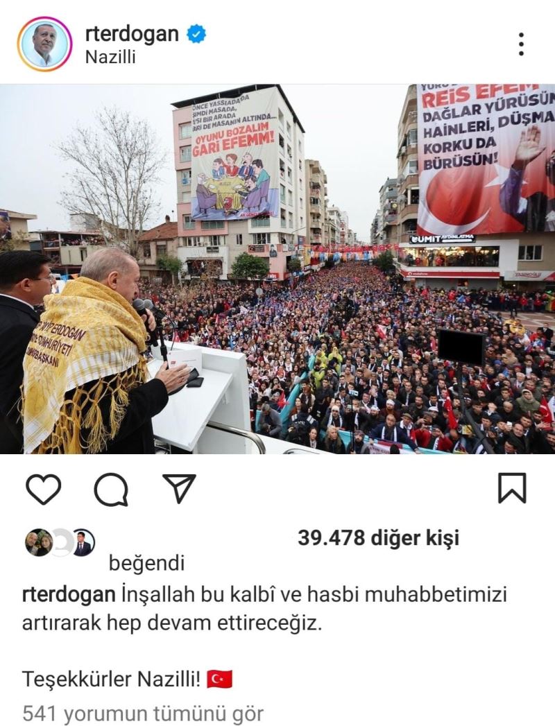 Cumhurbaşkanı Erdoğan