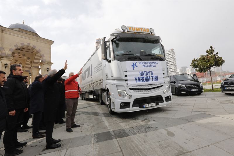 YARDIM TIRLARI  AFET BÖLGESİNE  DOĞRU YOLA ÇIKTI