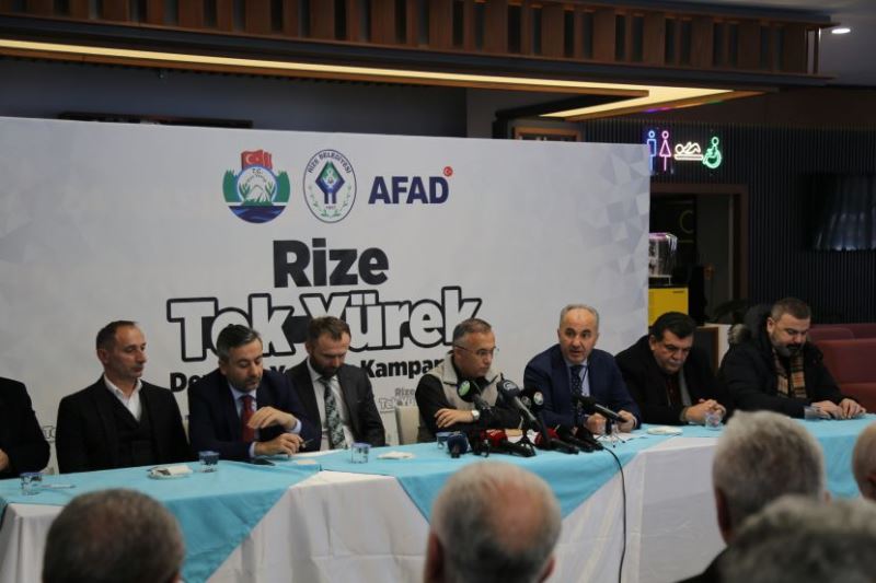RİZE TEK YÜREK YARDIMLARINA DEVAM EDİYOR
